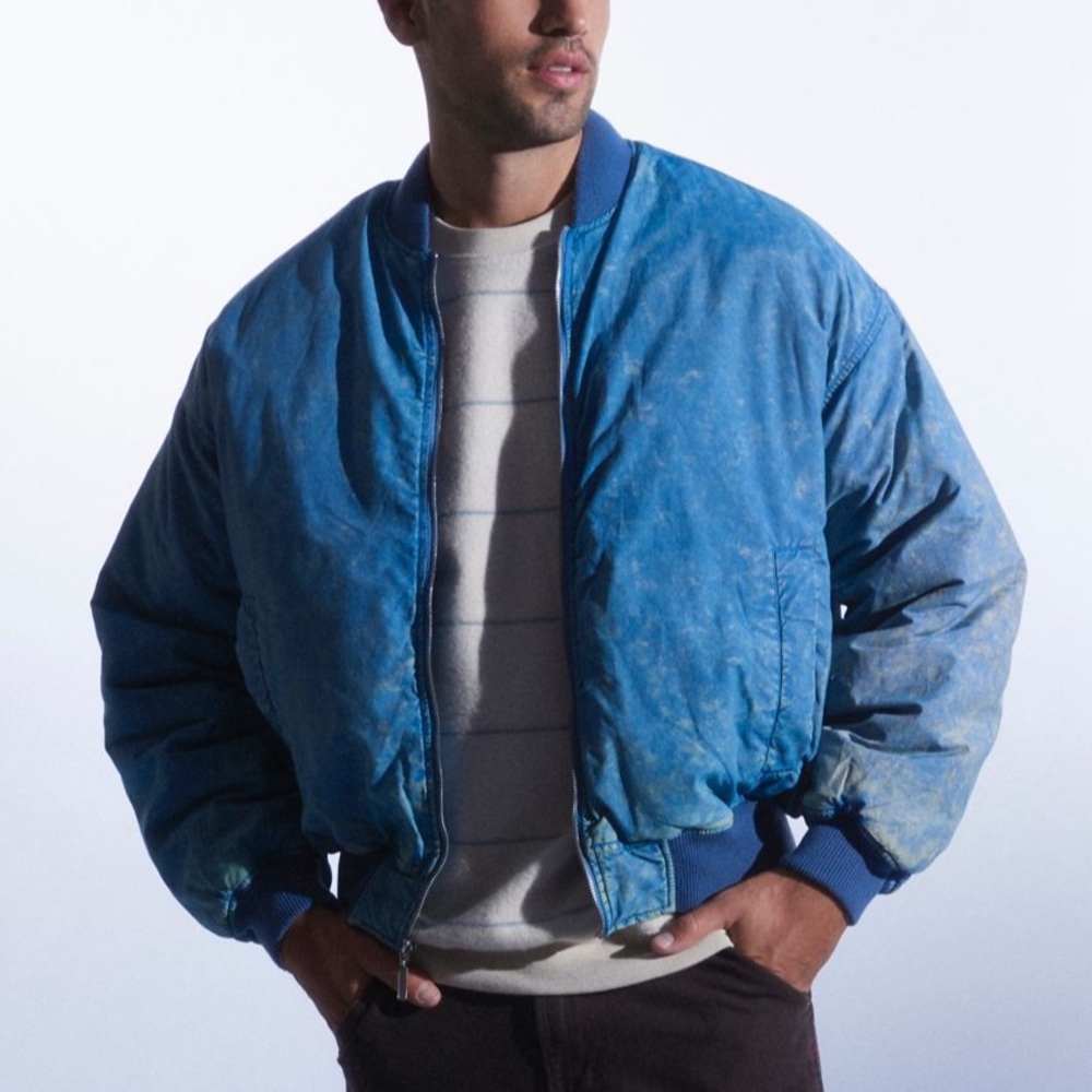 URBAN OUTFITTERS MENS PUFF BOMBER JACKET